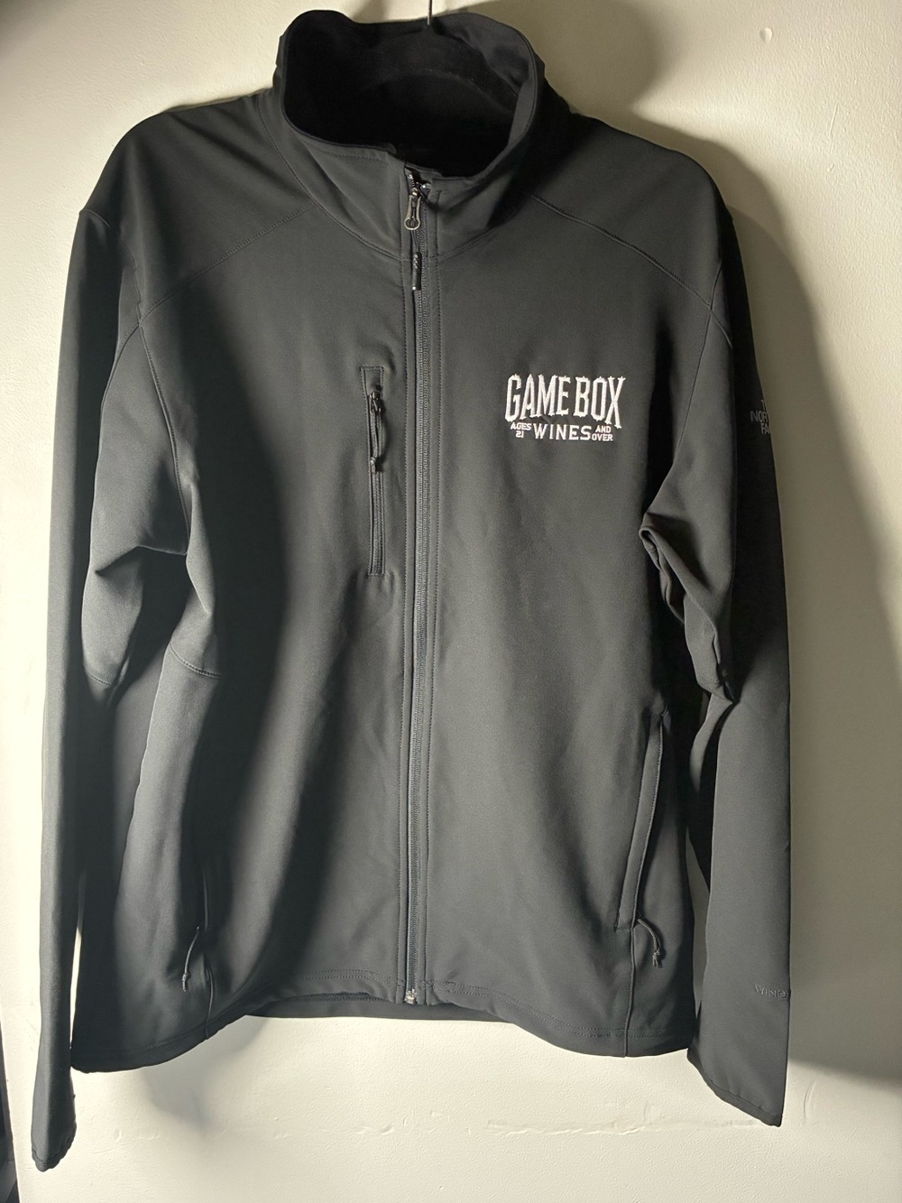The North Face Game Box Black Softshell Jacket - Men Size Large